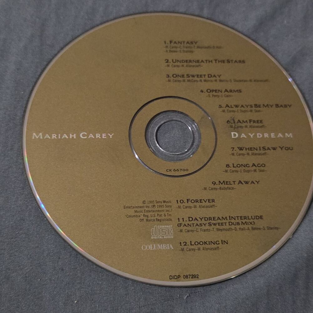 Vtg 1995 Mariah Carey Daydream CD